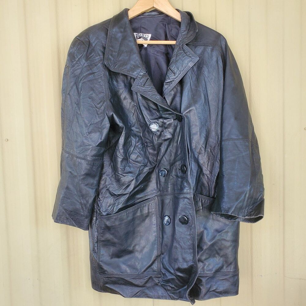 Genuine Leather Deubo Made In Spain Bomber Leather Jacket Size 40